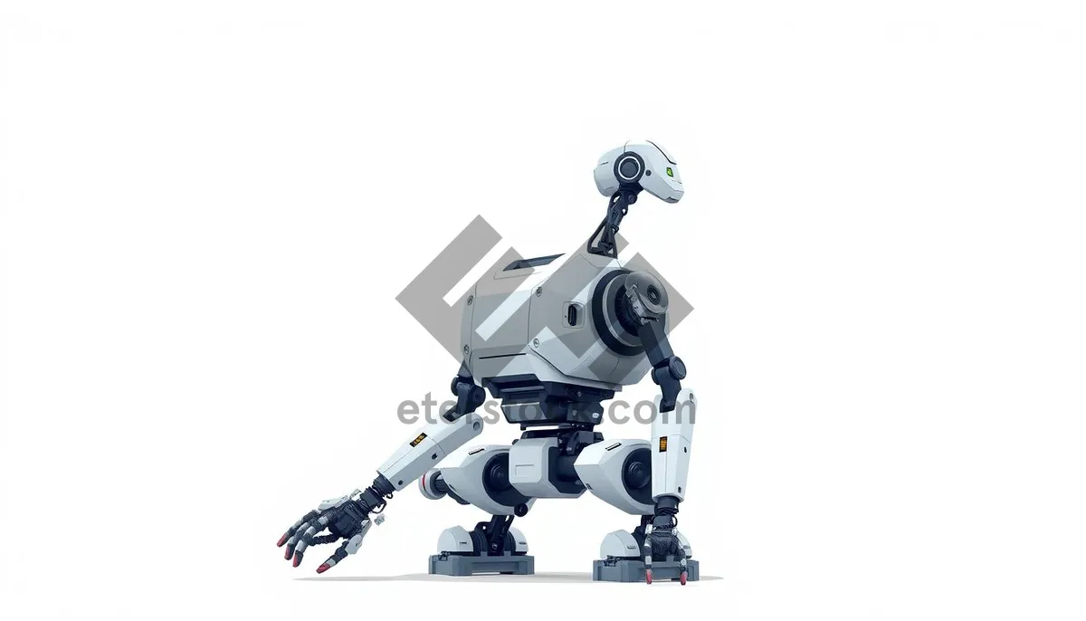 Picture of 3D technology man silhouette character automaton robot