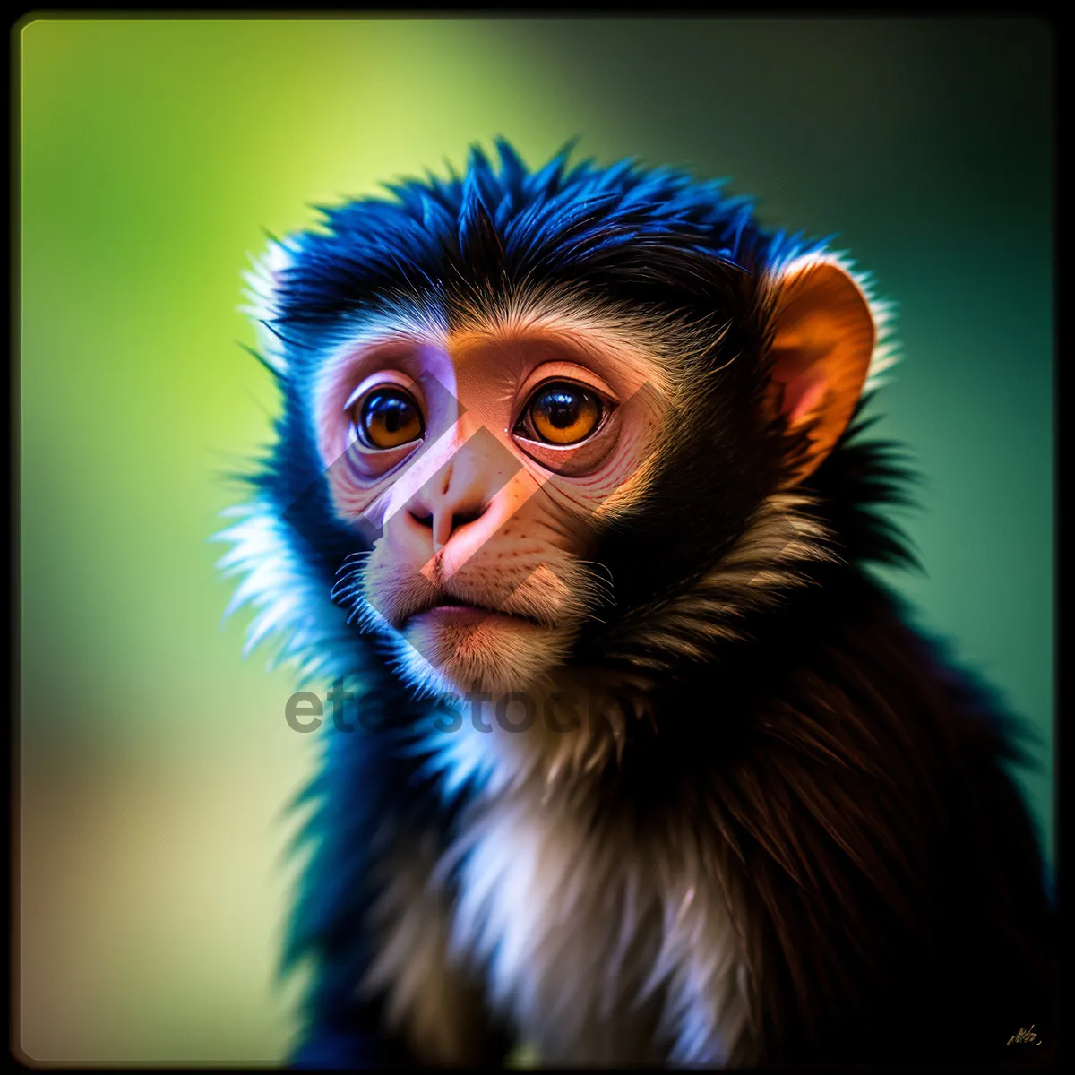 Picture of Adorable Monkey Portrait in the Wild