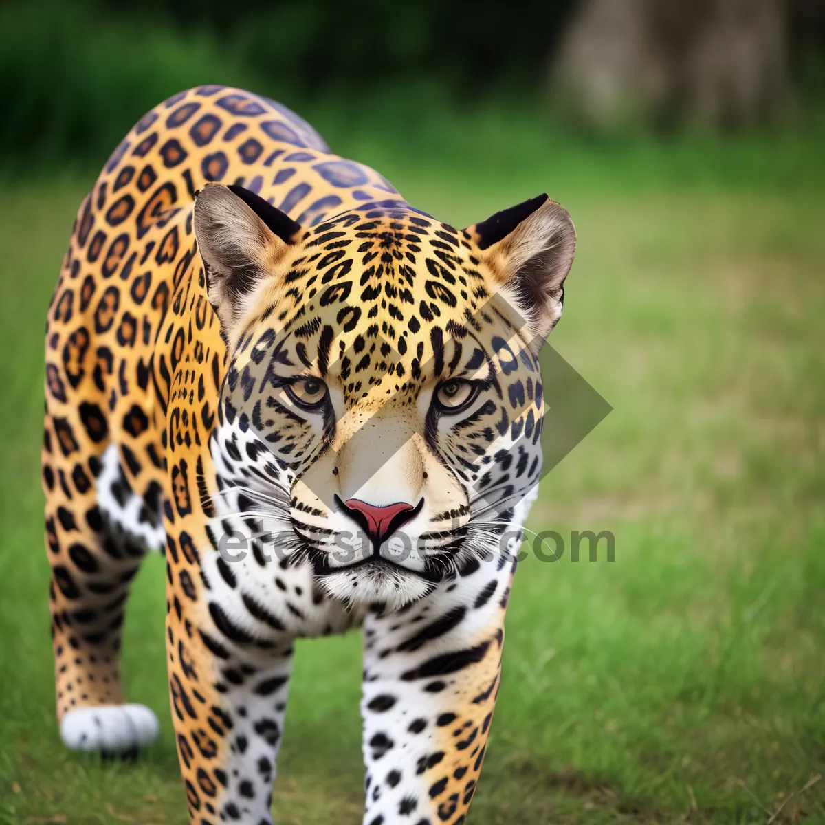 Picture of Safari Striped Predator: Powerful Jaguar in the Wild