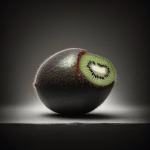 Juicy Baseball Kiwi Slice: Fresh, Sweet and Healthy Dessert