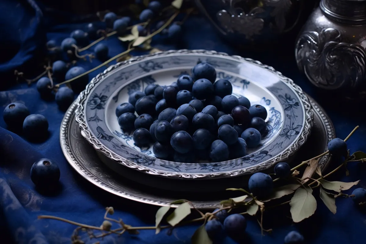 Picture of Healthy Blueberry Snack - Fresh and Delicious Option!