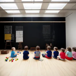 Modern Classroom with Stylish Furniture Inside