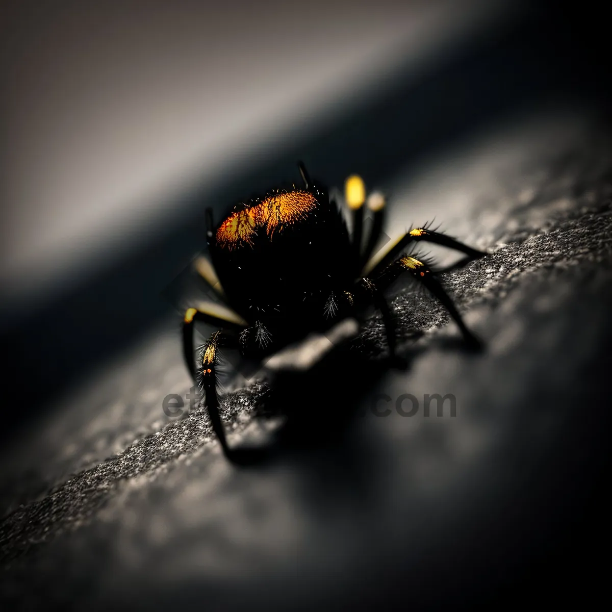 Picture of Yellow Garden Spider with Intricate Spider Web