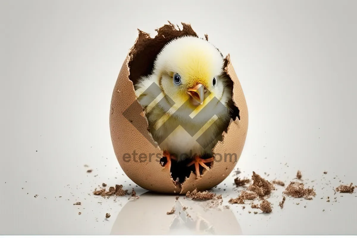 Picture of Fluffy Yellow Chick - Symbol of New Life