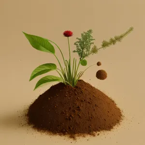 Vibrant green seedling sprouting in soil-filled pot.