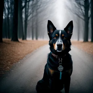 Adorable Shepherd Dog Portrait