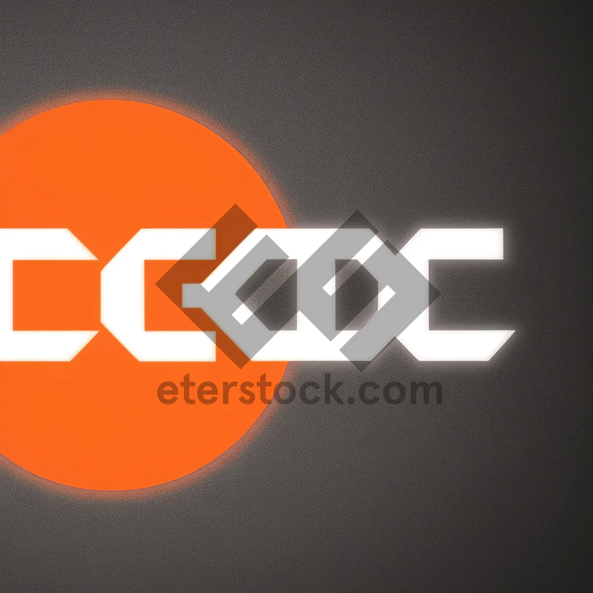 Picture of Vibrant Orange Button Set with Shiny Graphic Icons