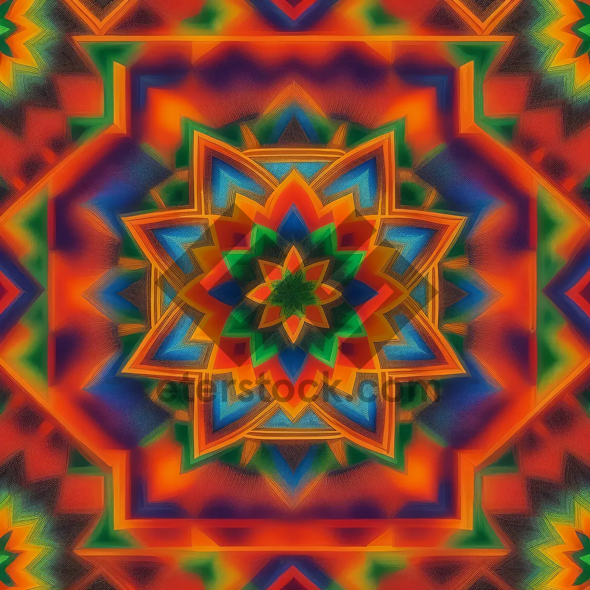 Picture of Vibrant Kaleidoscope of Colorful Abstract Patterns