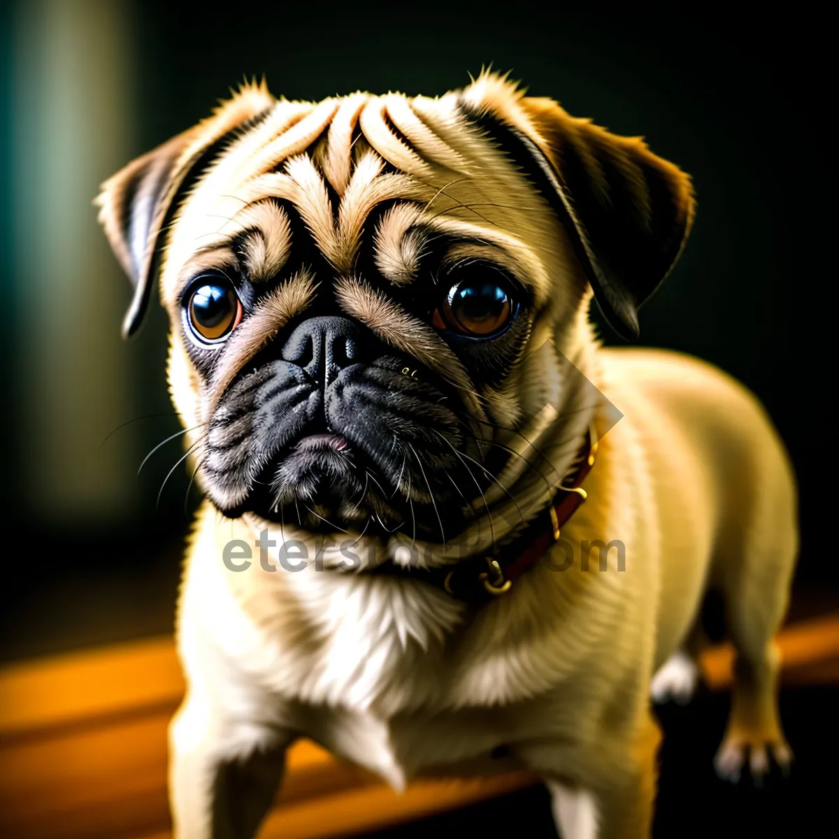 Picture of Adorable Pug Puppy - Purebred Canine Perfection