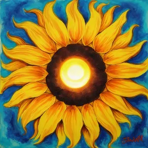 Vibrant Sunflower Blooming Under Summer Sun