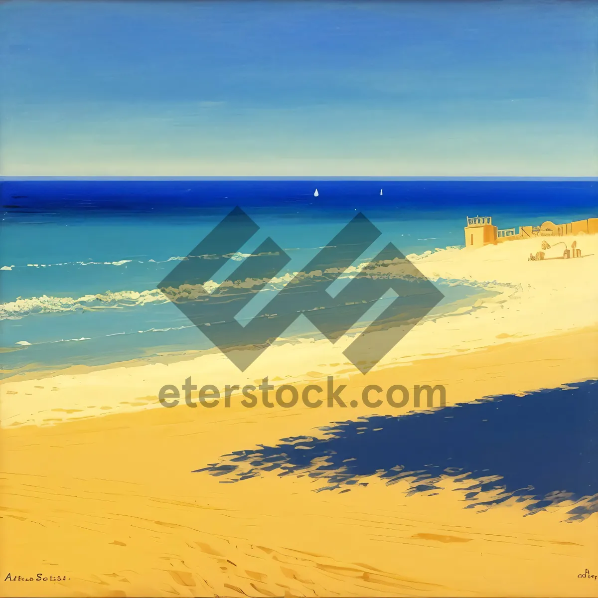 Picture of Idyllic Tropical Beach with Crystal Clear Turquoise Waters
