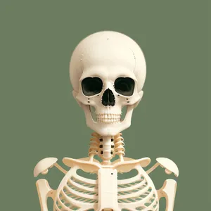 Spooky Skull: Terrifying Skeleton Face with Mask