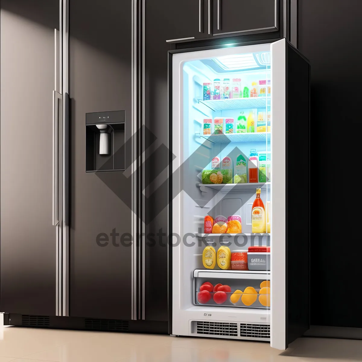 Picture of Cafeteria Vending Machine - Modern Tech Restaurant Device