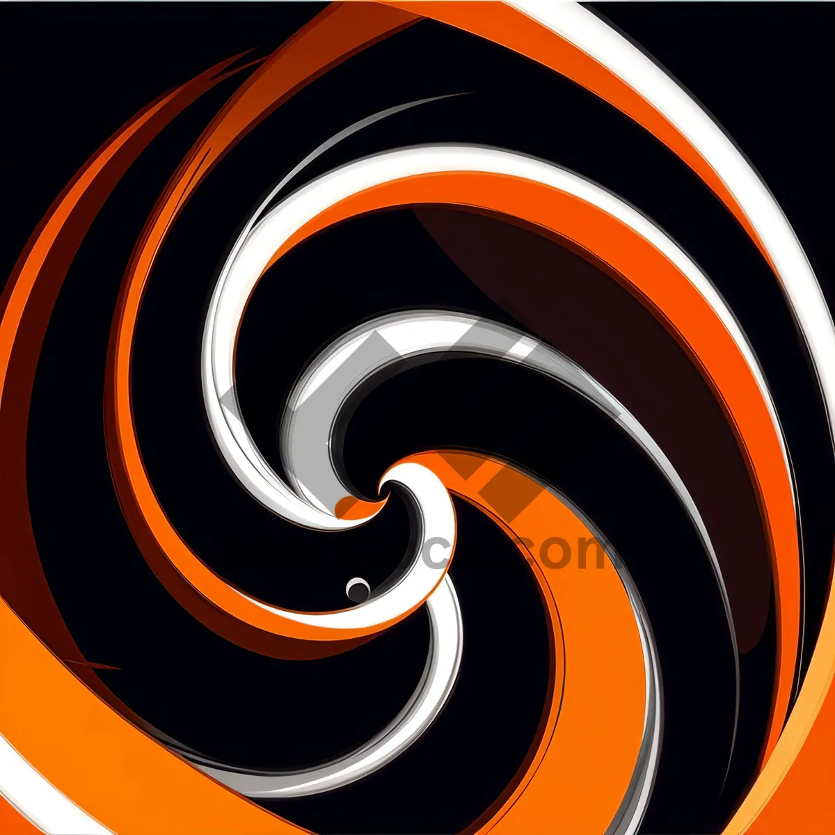 Picture of Abstract Geometric Swirls in Modern Design