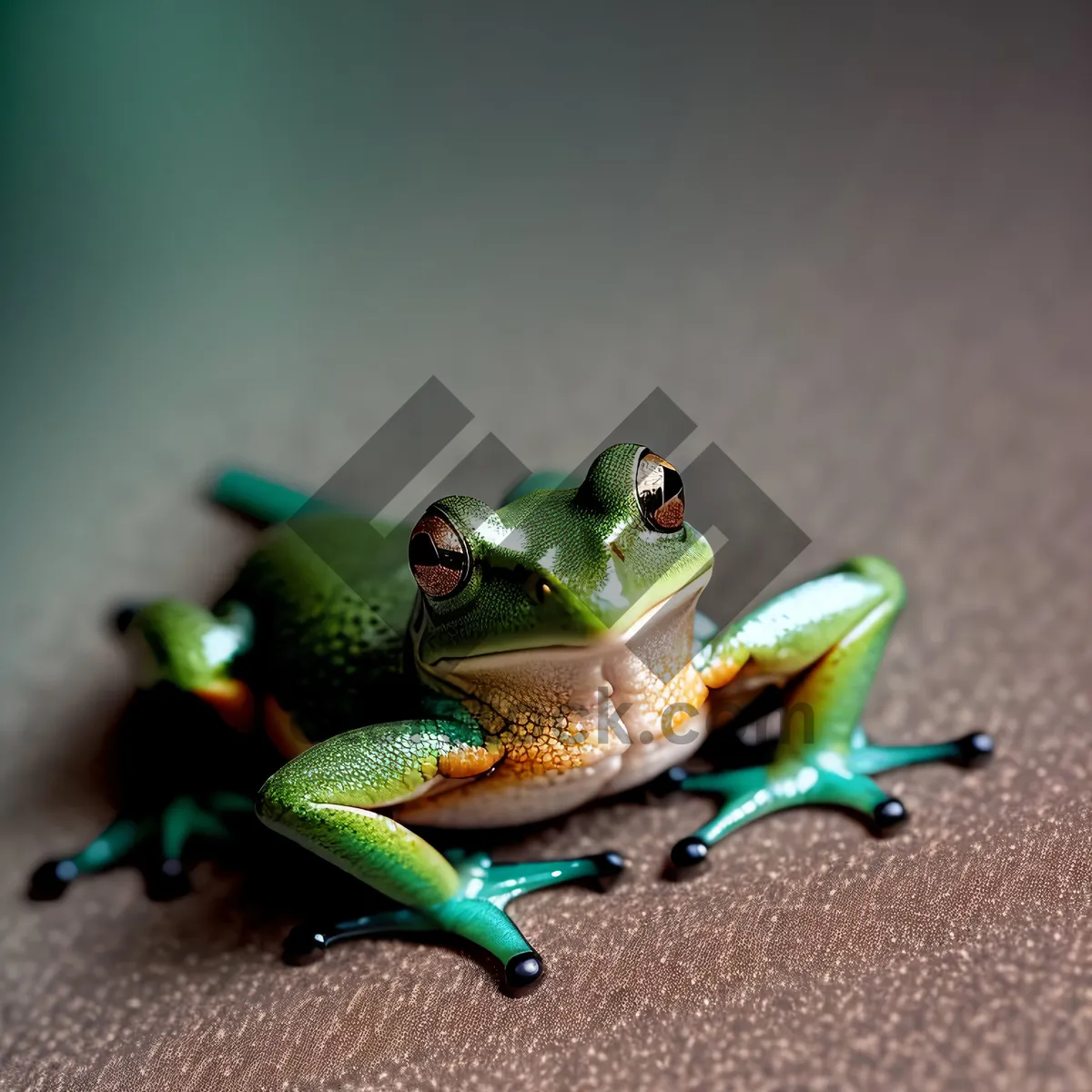 Picture of Vibrant-eyed Tree Frog in Wild Abstraction