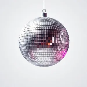 Shiny Disco Ball Decoration Sphere Shape Glass Circle