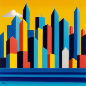 Colorful School Pencil Crayon Drawing on Wood