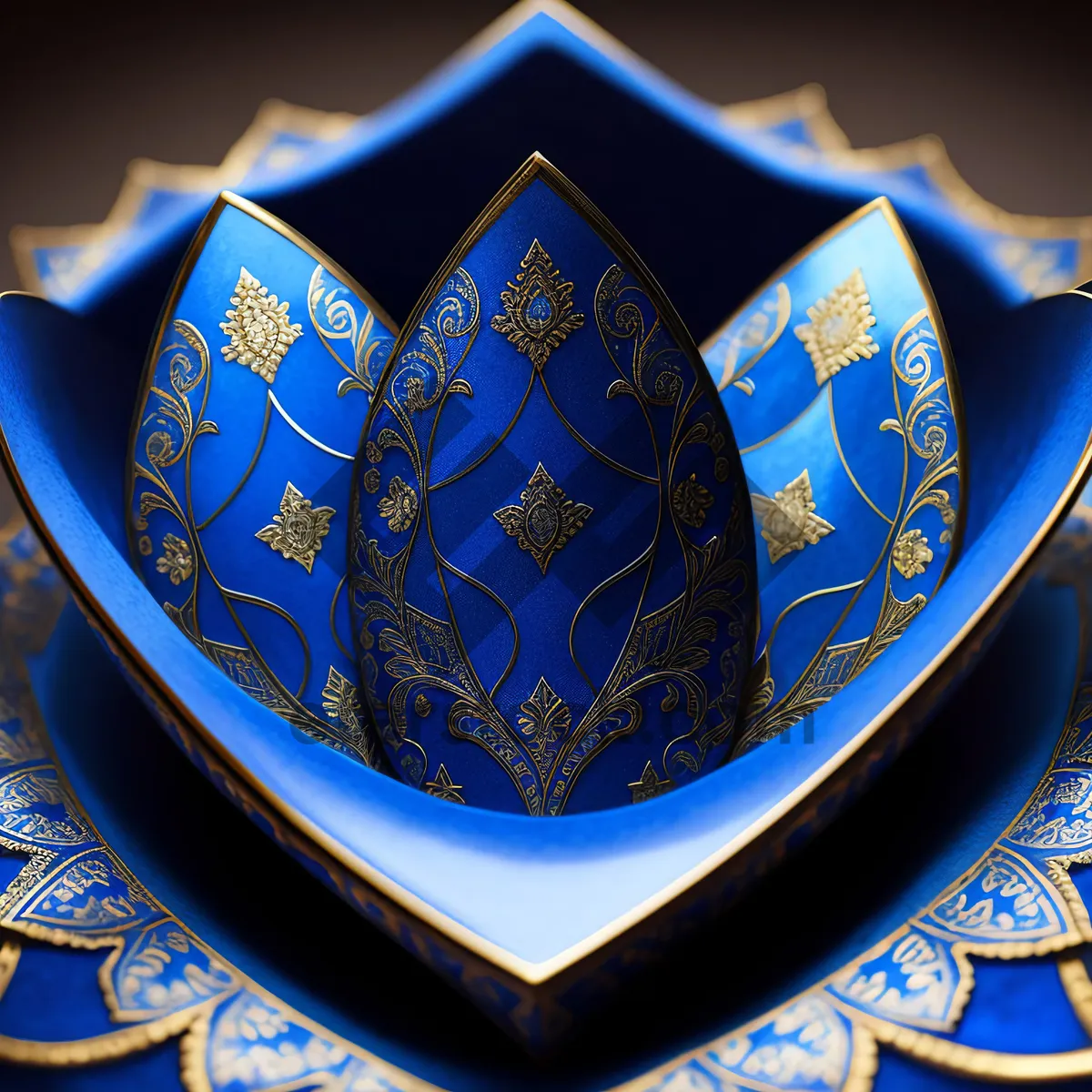 Picture of Gilded Protection: Majolica Ceramic Shield Design