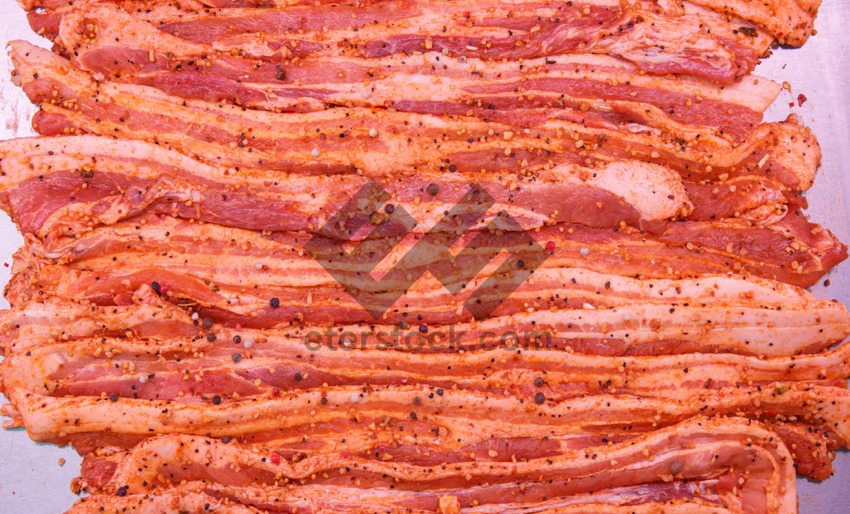 Picture of Raw Meat Fat Texture Pattern