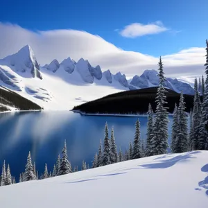 Majestic Winter Wonderland in the Alpine Range