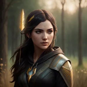 Happy Portrait of an Attractive Smiling Princess