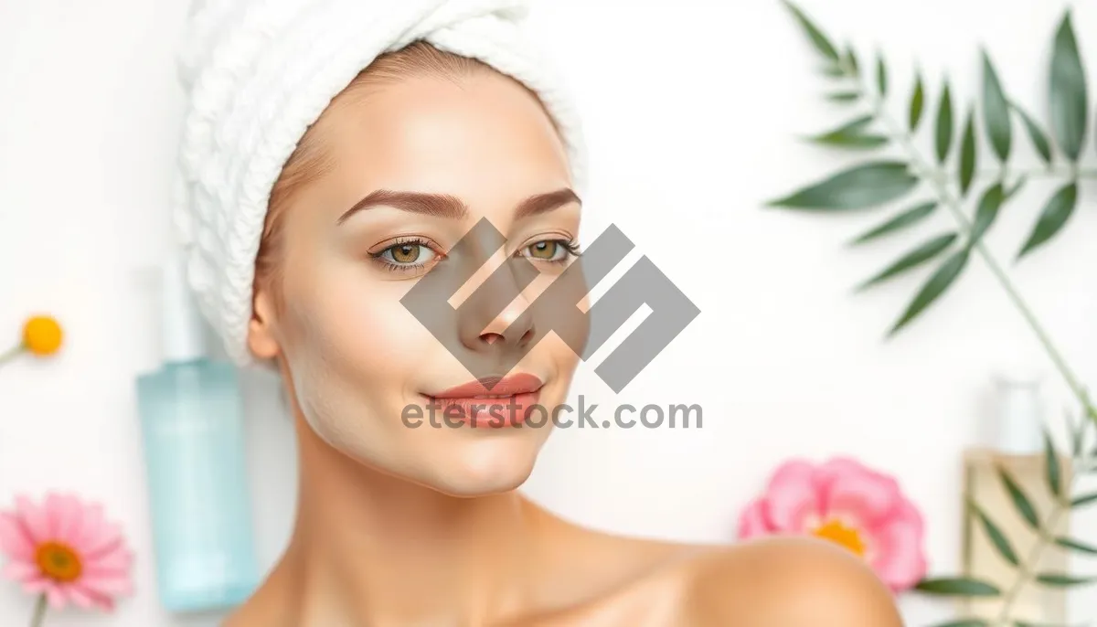 Picture of Fresh and Attractive Model with Clean Skin and Makeup