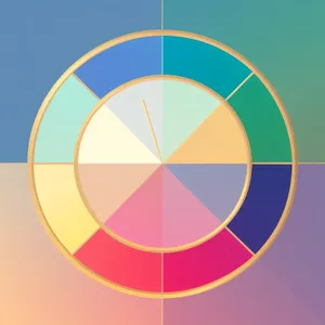 Vibrant Rainbow Gradient Circle Artwork