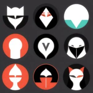 ''Web Buttons Collection: Black Round Arrow Icons