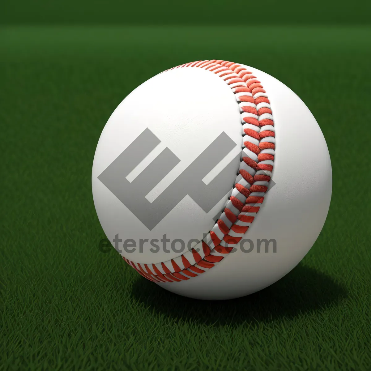 Picture of Baseball Equipment on Green Grass Field