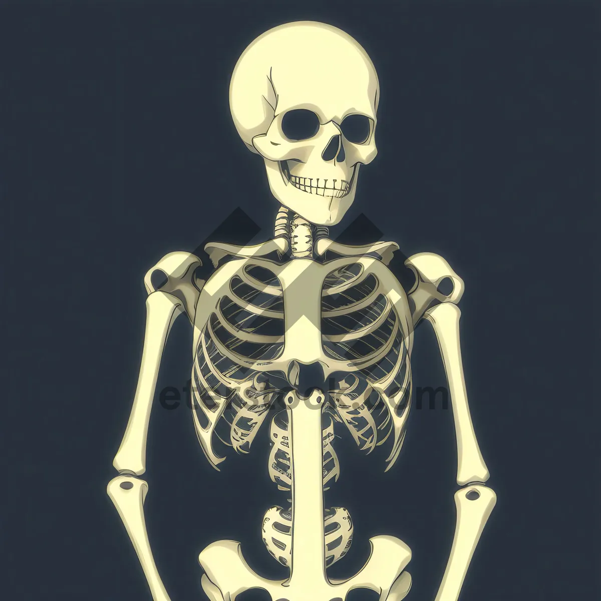 Picture of Spooky Pirate Skeleton in 3D