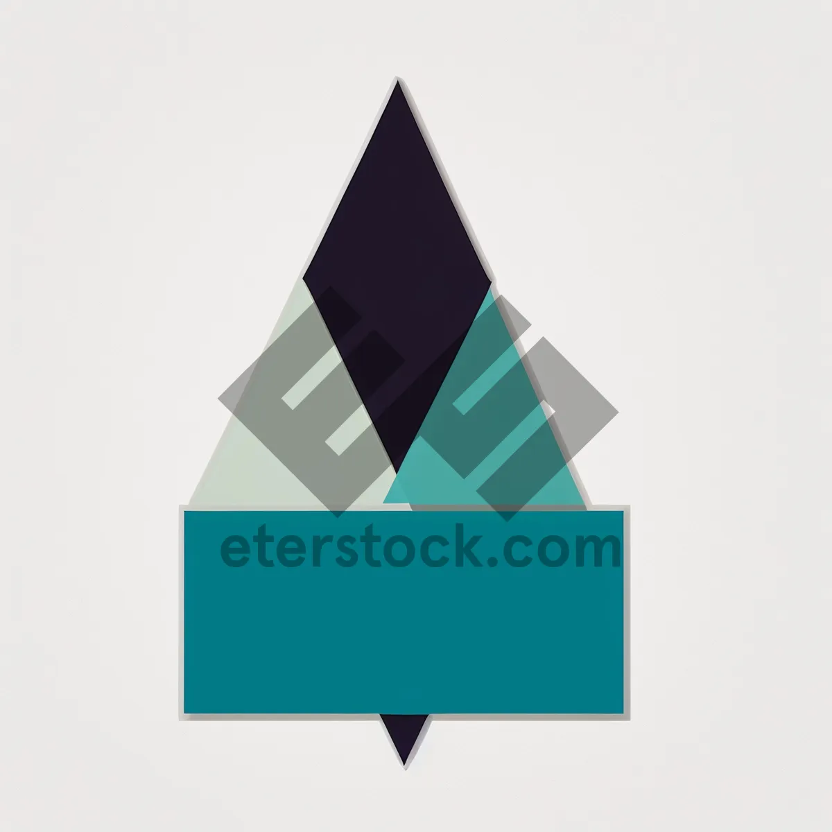 Picture of 3D Pyramid Symbol Graphic Design