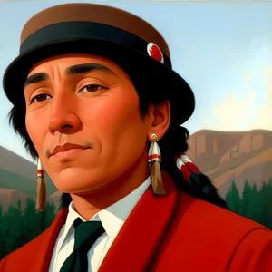 Smiling Comedian: Professional Entertainer in Hat