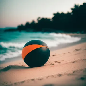 Tranquil Tropical Beach Paradise Under Sunny Skies
