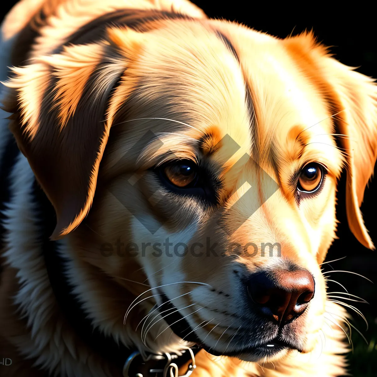 Picture of Golden Retriever Puppy - Cute and Adorable Sporting Dog