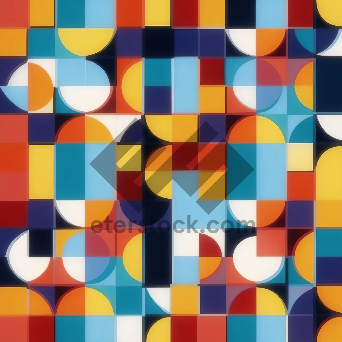 Picture of Abstract Colorful Geometric Artistic Wallpaper Design