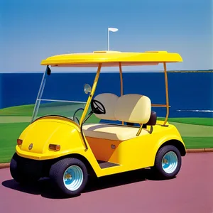 Golf Cart on the Course