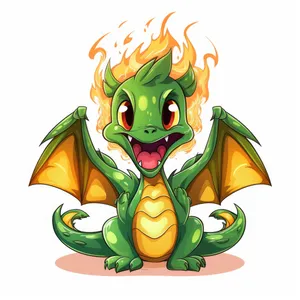 Magical sorcerer animal cartoon clip art drawing.