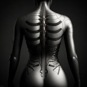 Anatomical Nude Skeleton X-Ray Model