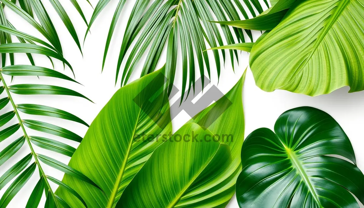 Picture of Abstract fractal design with green foliage