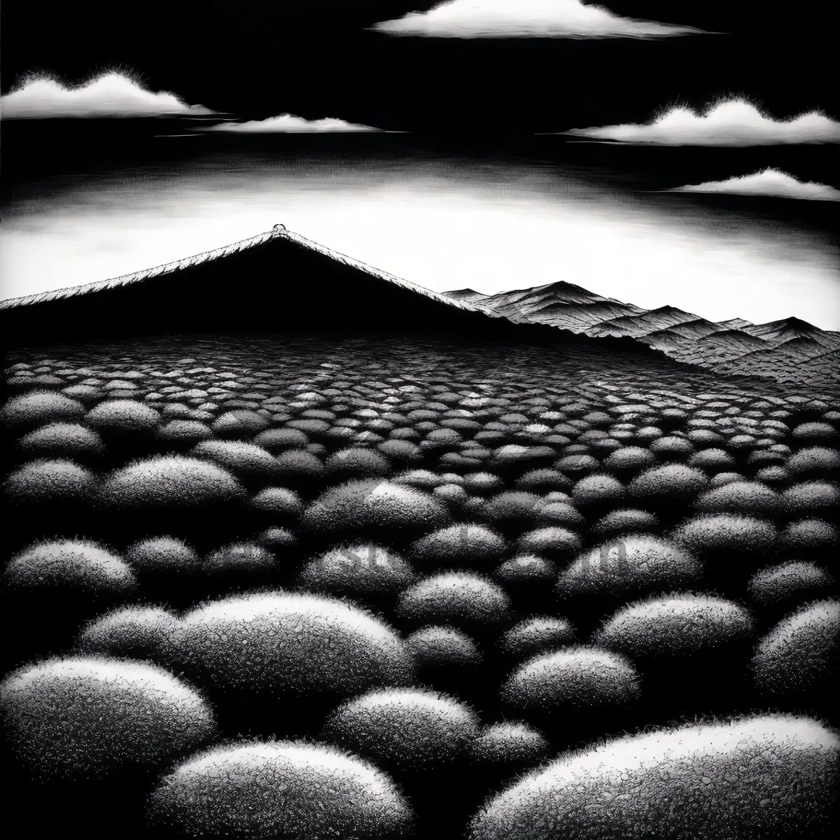 Picture of Serenity Stones: A Captivating Beach Pebble Maze