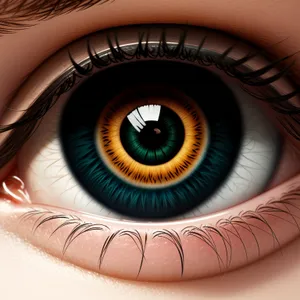 Coiled Eye: Light-infused Fractal