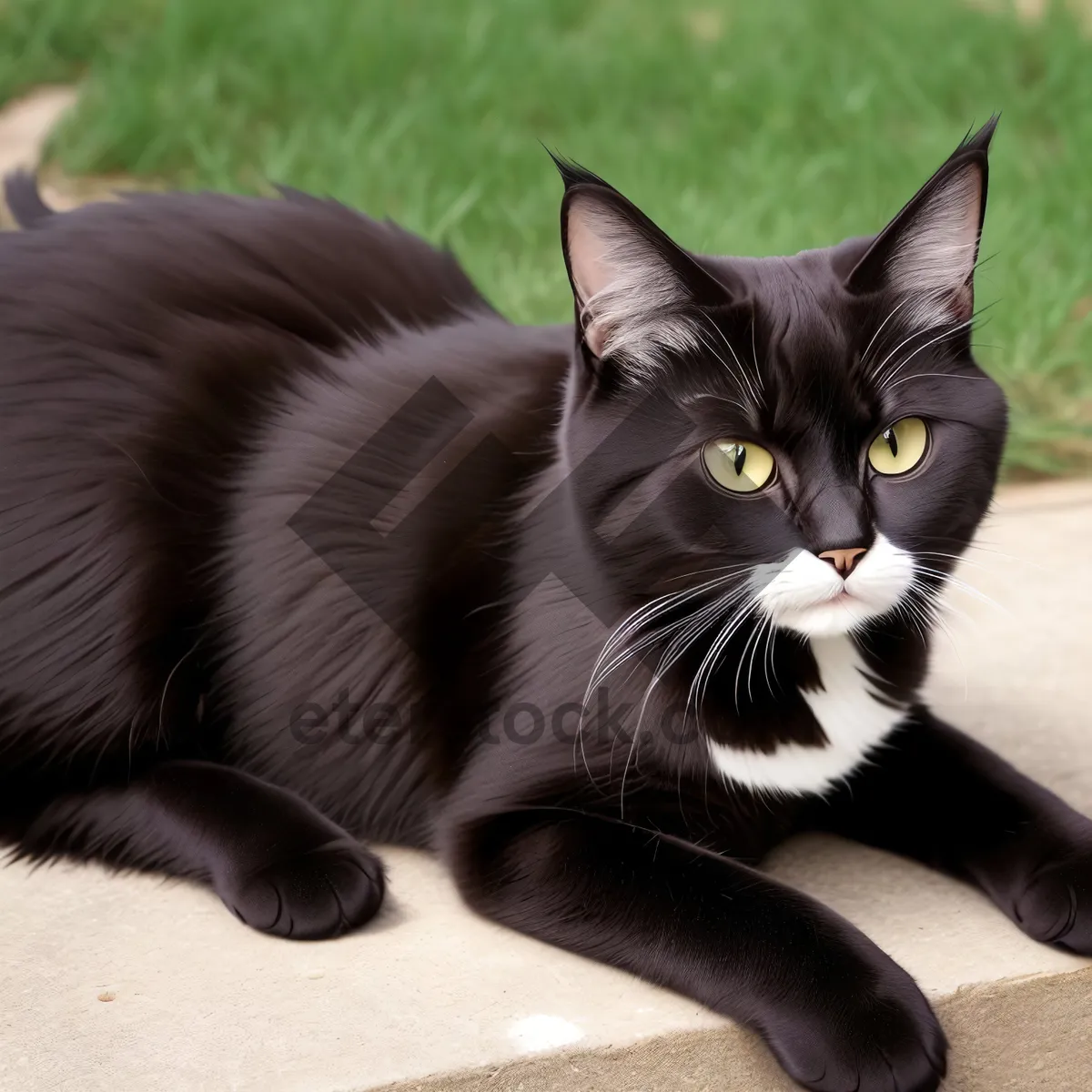 Picture of Furry Tabby with Adorable Whiskers and Curious Eyes