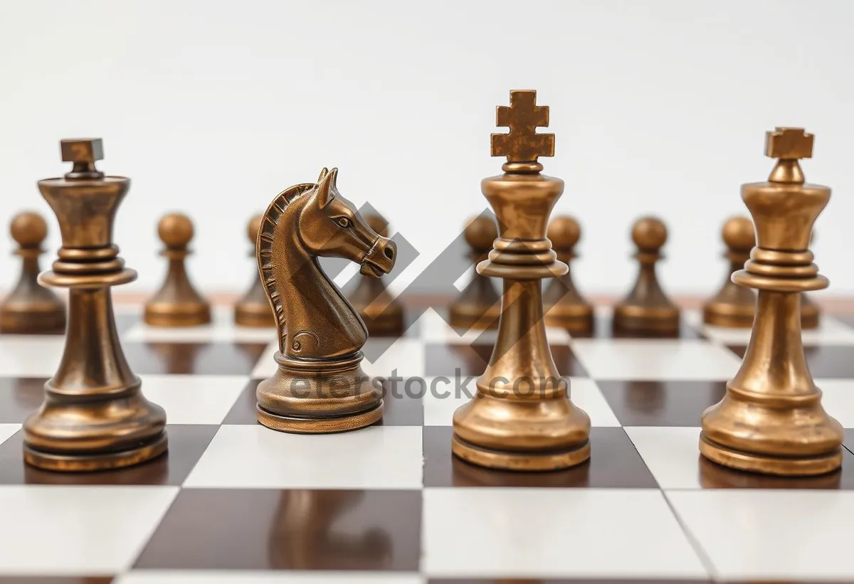 Picture of Black King Chess Strategy Game Board