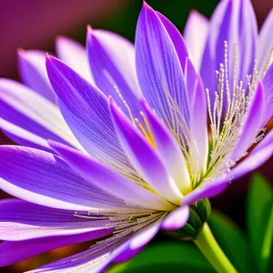 Burst of Purple Blooms: Vivid Fractal Flower Wallpaper
