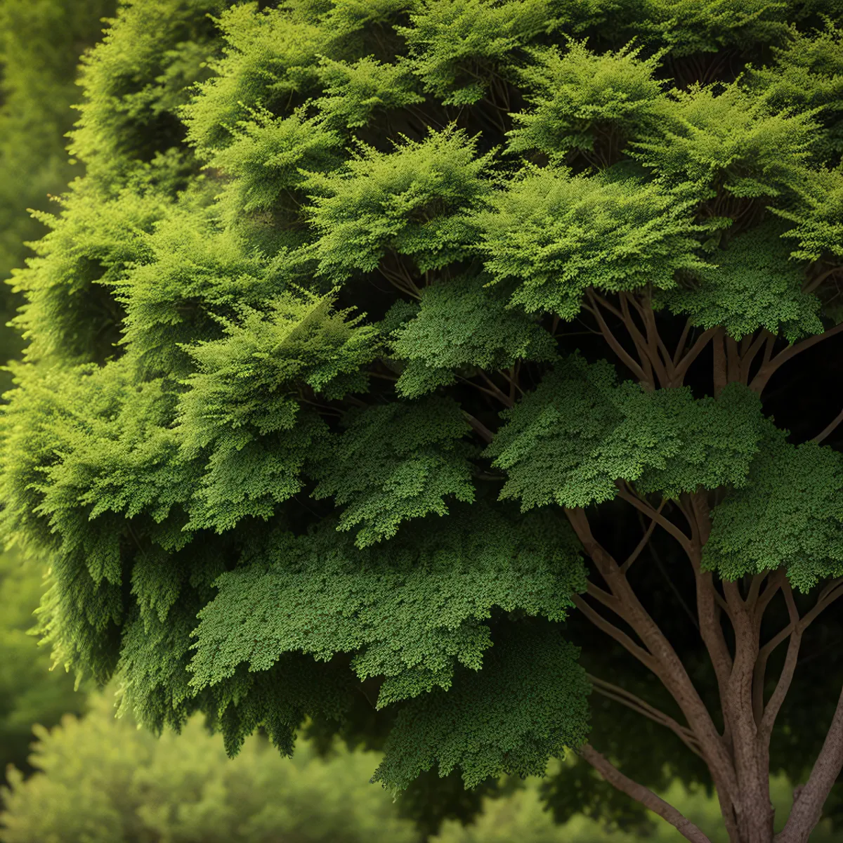 Picture of Close-Up of Lush Fir Tree in Garden