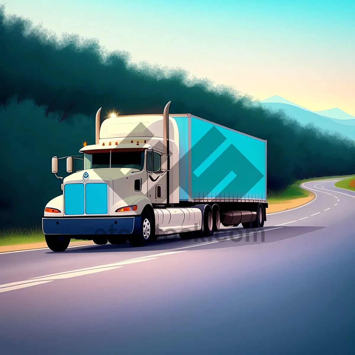 Picture of Fast and Reliable Freight Transport on the Highway