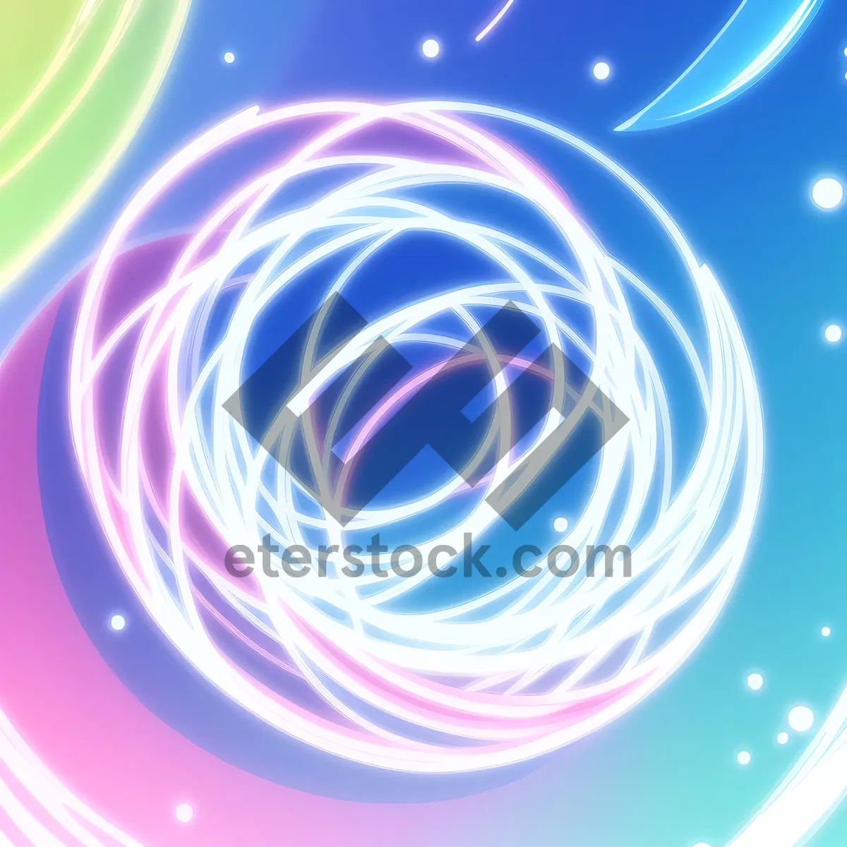 Picture of Vibrant Fractal Energy: A Colorful Abstract Digital Design