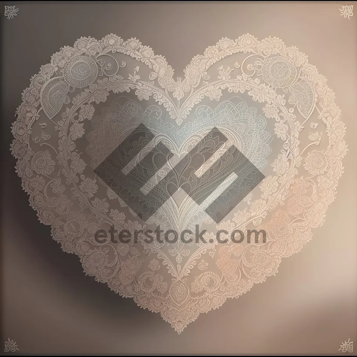 Picture of Vintage Floral Lace Design - Ornate Embroidered Pattern