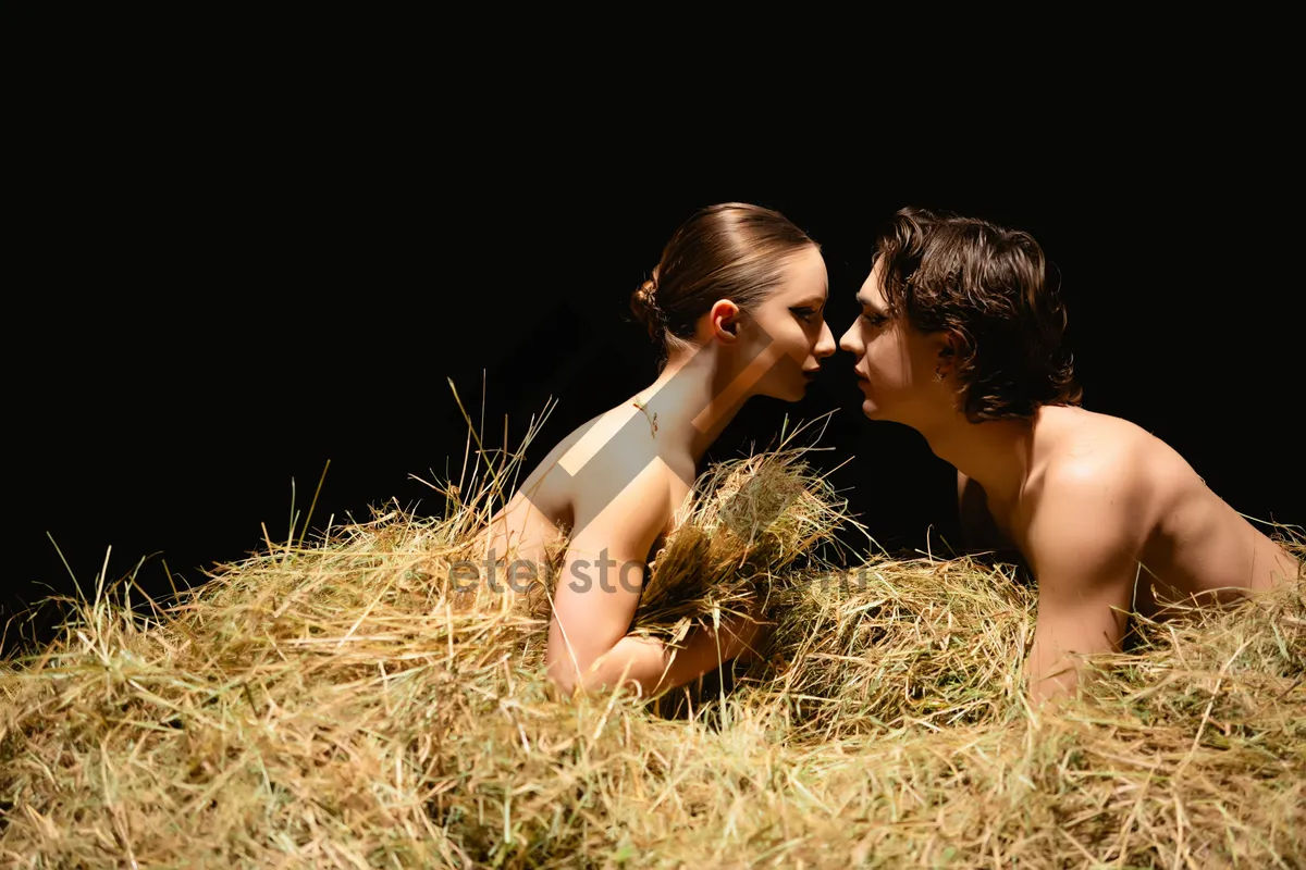 Picture of Attractive summer portrait in rural meadow.