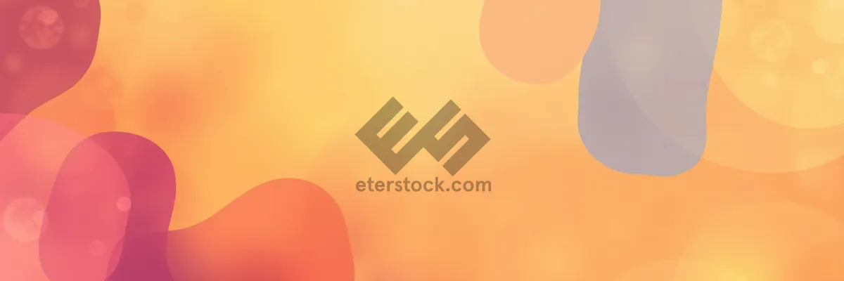 Picture of Modern Bright Round Icon - Orange and Yellow Graphic